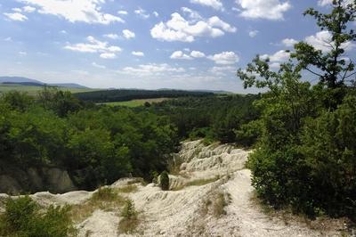 Riolit-tufa képződmény Kazáron-stock-foto