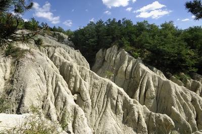 Riolit-tufa képződmény Kazáron-stock-foto