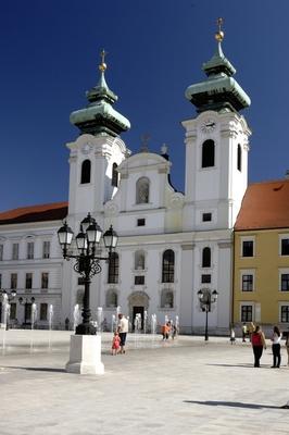Győr, Széchenyi tér-stock-photo