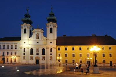 Győr belvárosa, Széchenyi tér-stock-photo