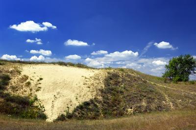 Homokbuckák Fülöpháza határában-stock-foto