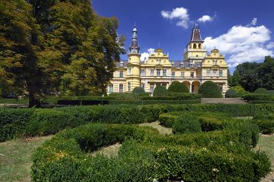 Szabadkígyós, Wenckheim-kastély-stock-foto