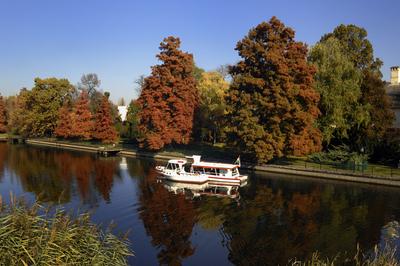Szarvas, a Holt-Körös és partja-stock-foto