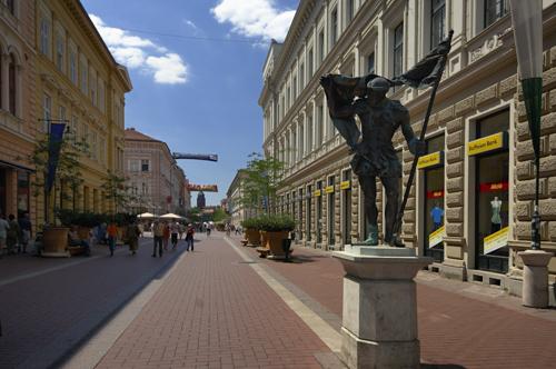 Szeged, Kárász utca-stock-foto