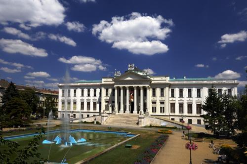 Szeged, Móra Ferenc Múzeum-stock-foto