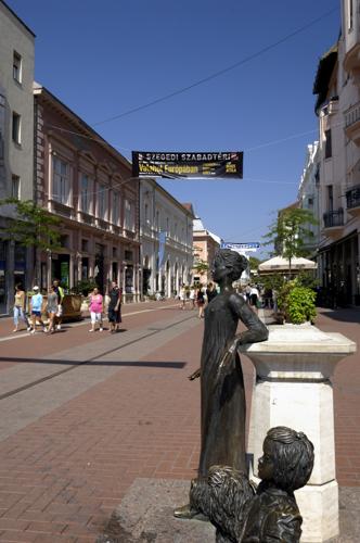 Szeged, Kárász utca-stock-foto