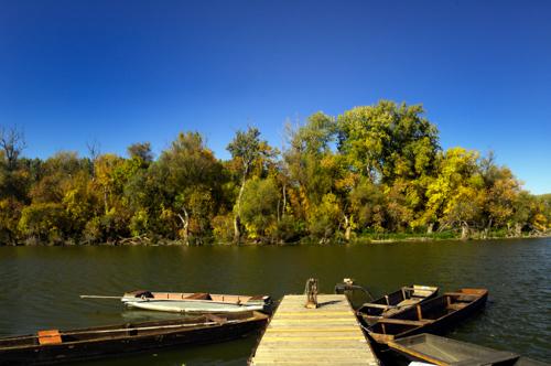 A Holt-Tisza partja Mártélyon-stock-foto