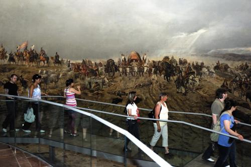 Ópusztaszer, Feszty-körkép-stock-foto