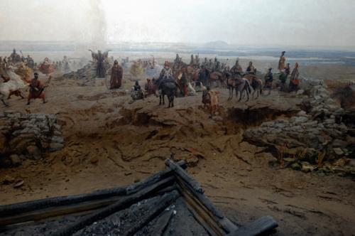 Ópusztaszer, Feszty-körkép-stock-foto