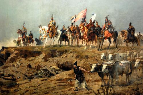 Ópusztaszer, Feszty-körkép-stock-foto