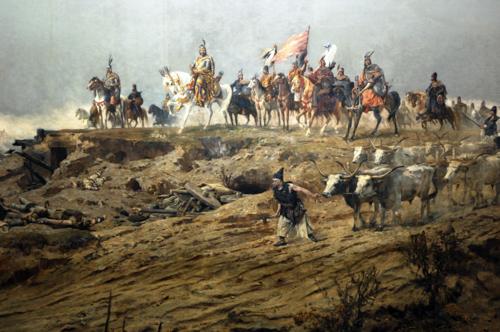 Ópusztaszer, Feszty-körkép-stock-foto