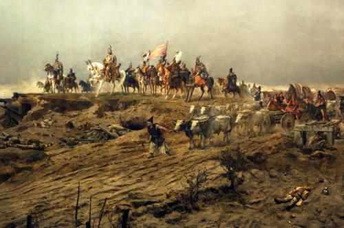 Ópusztaszer, Feszty-körkép-stock-foto