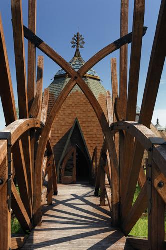 Ópusztaszer, Nemzeti Történeti Emlékpark-stock-foto