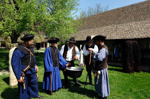 Ópusztaszer, Szabadtéri néprajzi gyűjtemény-stock-foto
