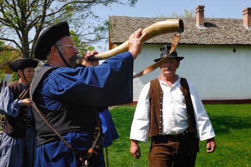 Ópusztaszer, Szabadtéri néprajzi gyűjtemény-stock-foto