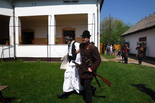 Ópusztaszer, Szabadtéri néprajzi gyűjtemény-stock-foto