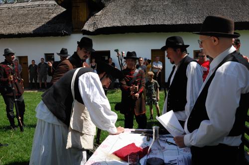 Ópusztaszer, Szabadtéri néprajzi gyűjtemény-stock-foto