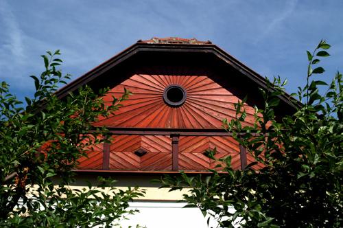 Szeged, napsugaras ház az Alsóvárosban-stock-foto