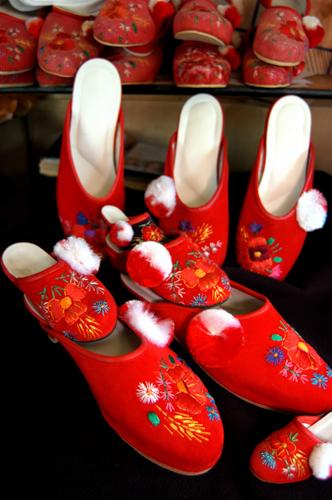 A szegedi papucs-stock-foto