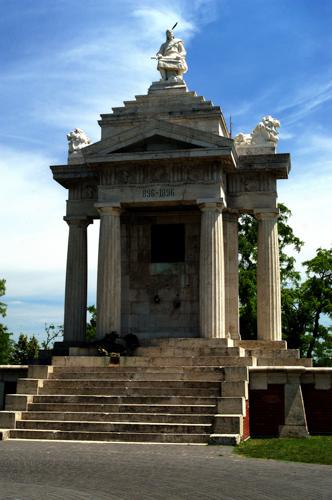 Ópusztaszer, Árpád-emlékmű-stock-foto