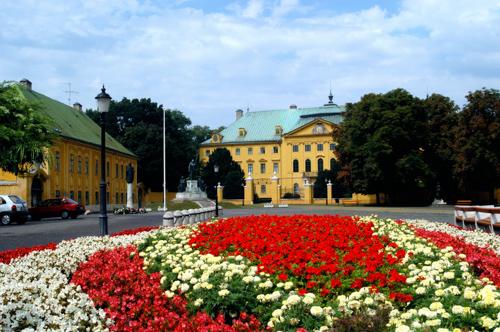 Kalocsa, Érseki Palota - Főszékesegyházi Könyvtár-stock-photo