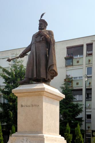 Hajdúnánás, Bocskai István szobra-stock-foto