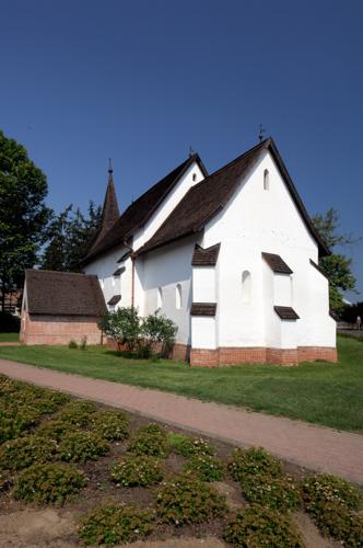 Nyíracsád, Árpád-kori műemlék Református templom-stock-photo