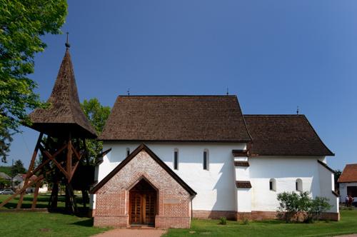 Nyíracsád, Árpád-kori műemlék Református templom-stock-photo