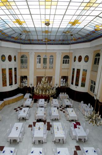 Debrecen, Grand Hotel Aranybika-stock-foto