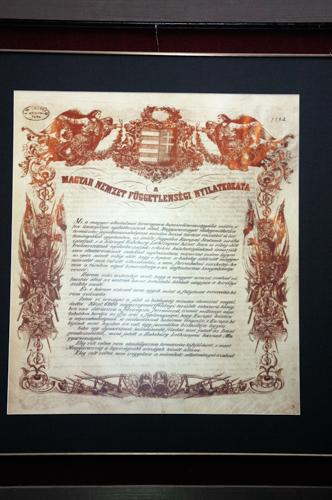 Debrecen, az 1849-es Függetlenségi Nyilatkozat-stock-foto