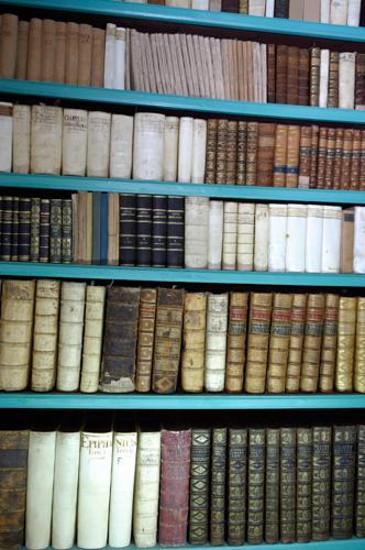 A Debreceni Református Kollégium Nagykönyvtára-stock-foto