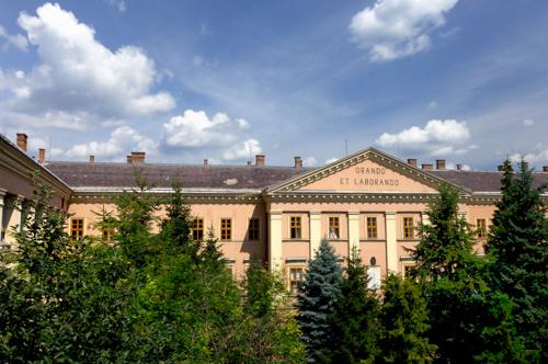 A Debreceni Református Kollégium-stock-foto