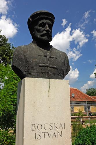 Nagykereki, Bocskai István szobra-stock-foto