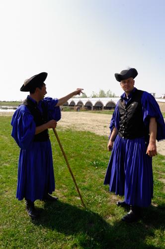 Hortobágyi csikósok-stock-foto