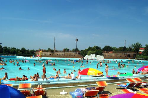 Hajdúszoboszló, Hungarospa Strand- és Gyógyfürdő-stock-foto