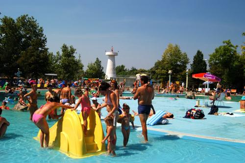 Hajdúszoboszló, Hungarospa Strand- és Gyógyfürdő-stock-foto
