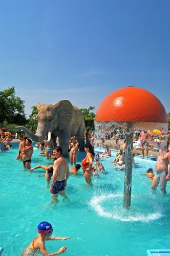 Hajdúszoboszló, Hungarospa Strand- és Gyógyfürdő-stock-foto