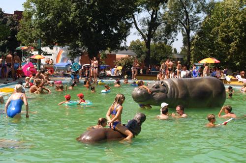 Hajdúszoboszló, Hungarospa Strand- és Gyógyfürdő-stock-foto