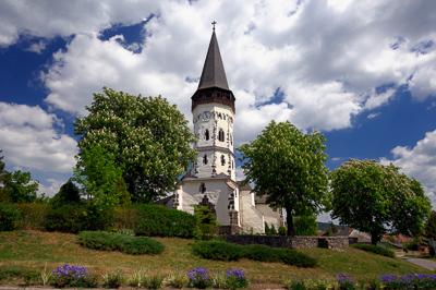 Gyöngyöspata, Római katolikus templom-stock-foto