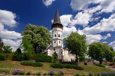 Gyöngyöspata, Római katolikus templom-stock-foto
