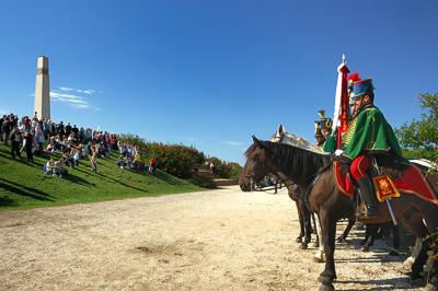 A pákozd-sukorói csata felelevenítése-stock-foto