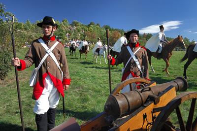 A pákozd-sukorói csata felelevenítése-stock-foto