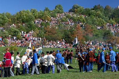 A pákozd-sukorói csata felelevenítése-stock-foto