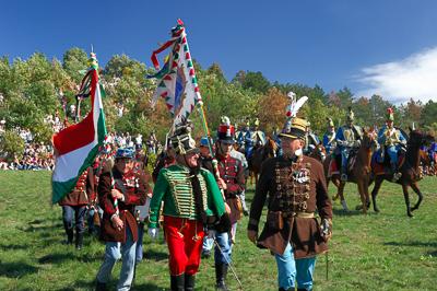 A pákozd-sukorói csata felelevenítése-stock-foto