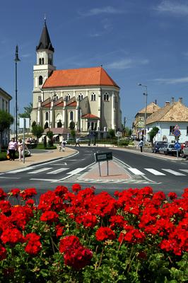 Mór városközpontja-stock-foto