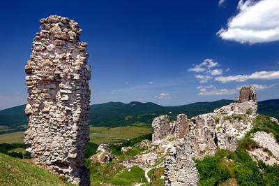 A Regéci vár romjai-stock-foto