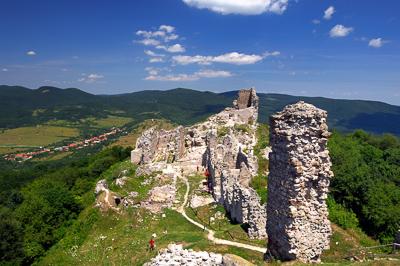 A Regéci vár romjai-stock-foto