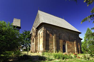 Karcsai református templom-stock-foto