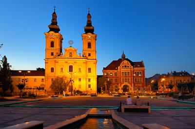 Miskolc, Hősök tere-stock-foto