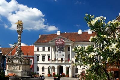 Sopron belvárosa (Fő tér)-stock-photo